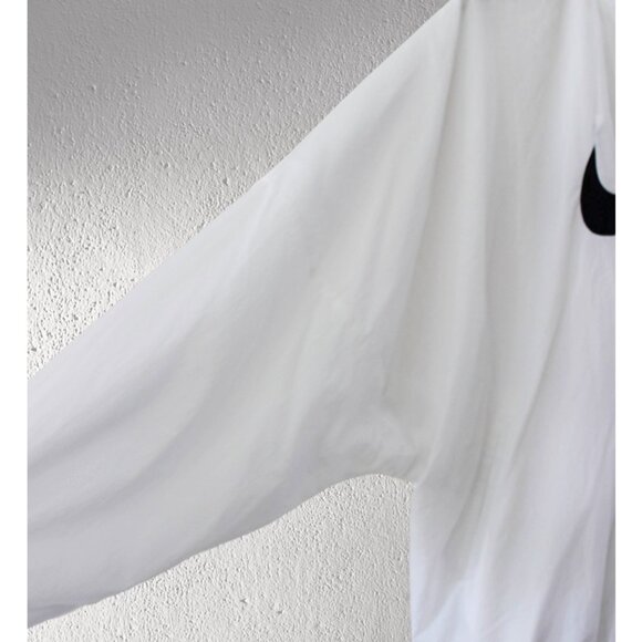 nwot NIKE Swoosh Sportswear Essential Woven Jacket in White/Black (Unisex L) - Picture 9 of 11